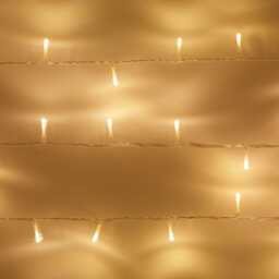 50 Warm White LED Indoor Fairy Lights On Clear Cable with Remote - thumbnail 1