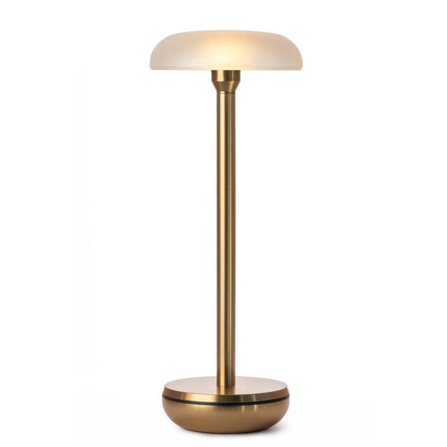 Humble Air Table Lamp, Gold PC Frosted