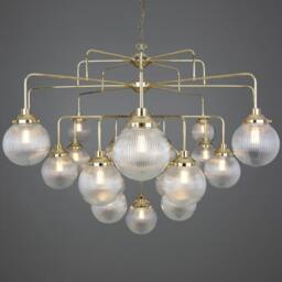 Four Tier Rome Chandelier - Mullan Lighting, 100cm / Holophane