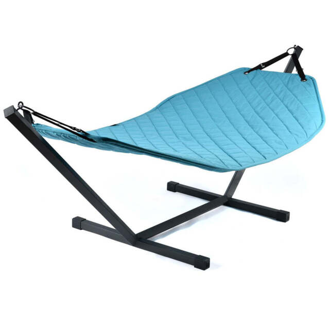 Outdoor B-Hammock With Stand - Aqua, No / No