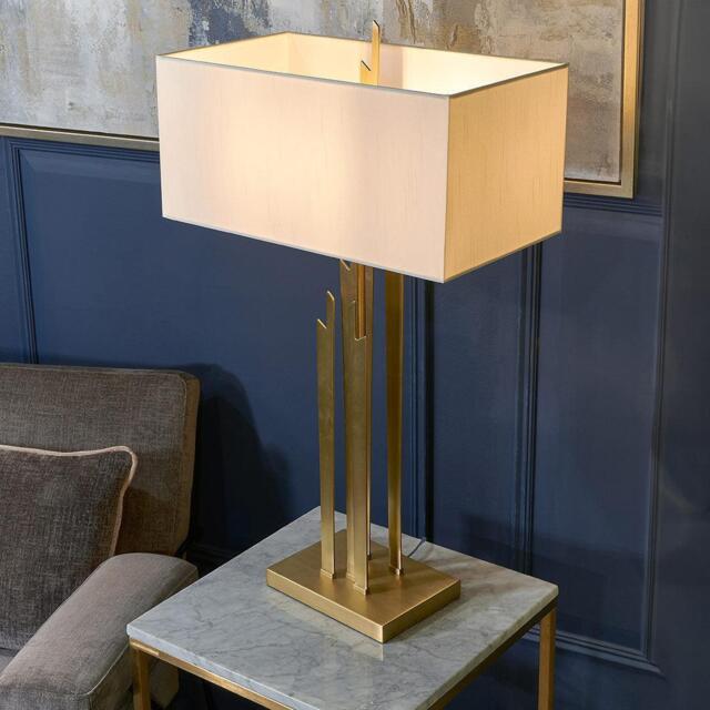 Carrick Pale Gold Finish Table Lamp - image 1