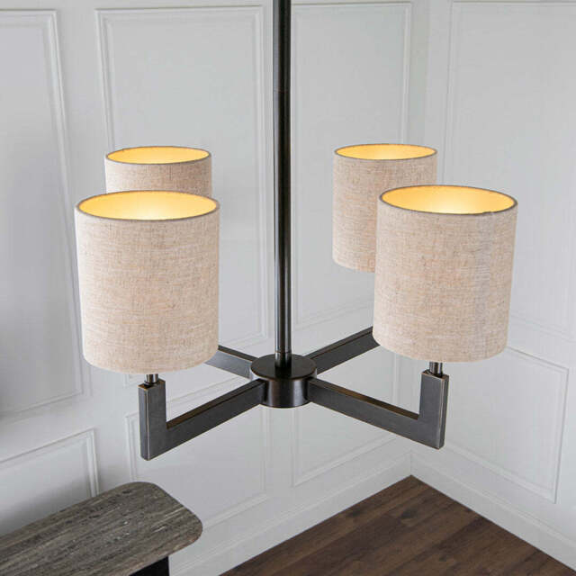 Ealga 4 Arm Chandelier Dark Bronze - image 1