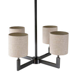 Ealga 4 Arm Chandelier Dark Bronze - thumbnail 3