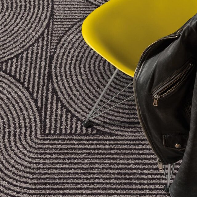 Retro Swirls Rug - Charcoal, 160 x 230cm