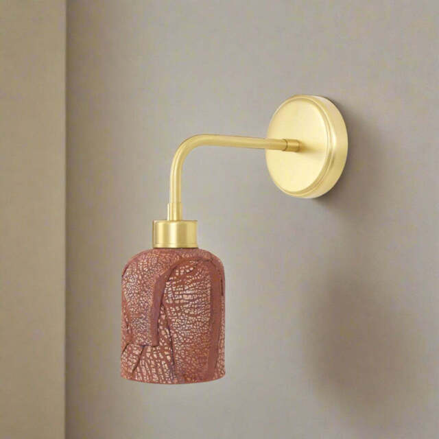 Osier Ceramic Wall Light - Red Iron - Mullan Lighting - image 1