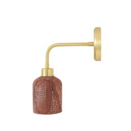 Osier Ceramic Wall Light - Red Iron - Mullan Lighting - thumbnail 4