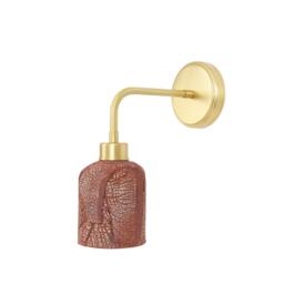 Osier Ceramic Wall Light - Red Iron - Mullan Lighting - thumbnail 3