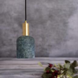 Osier Ceramic Pendant Light - Blue Earth - Mullan Lighting, 100cm