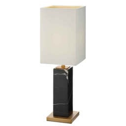 Micaela Table Lamp, Black Marble