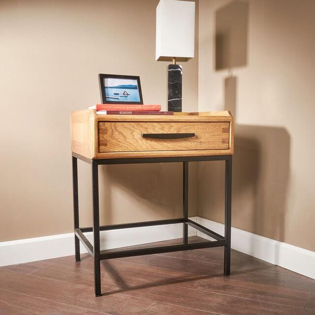 Brue One Drawer Side Table - image 1