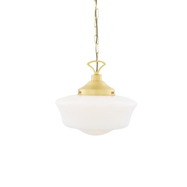 Schoolhouse Pendant Light - Mullan Lighting, Satin Brass / 200cm
