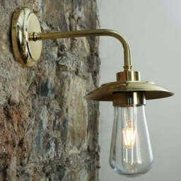 Ren Bathroom Wall Light - Mullan Lighting, Natural Brass