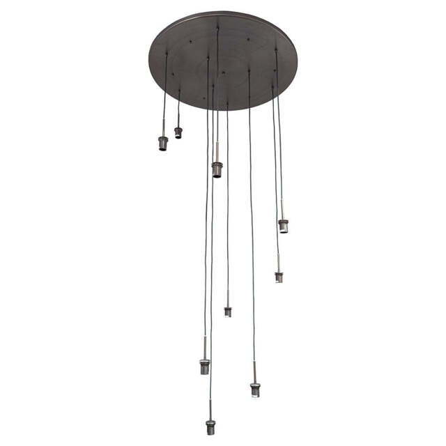 Astley Nine Pendant in Dark Bronze, Fitting Only