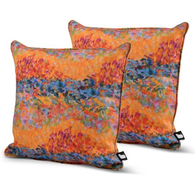 B Outdoor Cushion Twin Pack - Art Orange - image 1