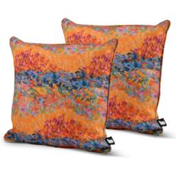 B Outdoor Cushion Twin Pack - Art Orange - thumbnail 1