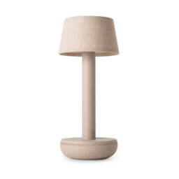 Humble Two Linen Table Lamp - Beige - thumbnail 2