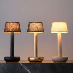 Humble Two Linen Table Lamp - Beige - thumbnail 3
