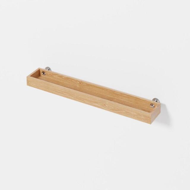Yoku Tray Shelf Wall Storage - Natural Oak - Bathroom Accessories, Yoku 554