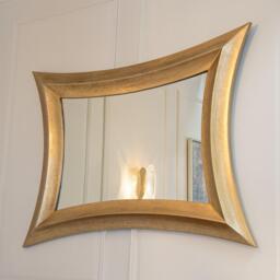 Distressed Bronze Coco Mirror