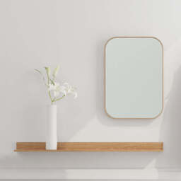 Curio Wall Display Shelf - Natural Oak