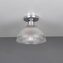Erbil Prismatic Flush Mount Ceiling Light - Mullan Lighting, Polished Chrome