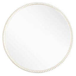 Lily Silver Small Round Mirror - thumbnail 2