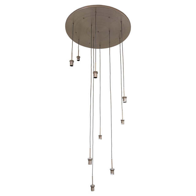Astley Nine Pendant in Brushed Muted Bronze, Fitting Only