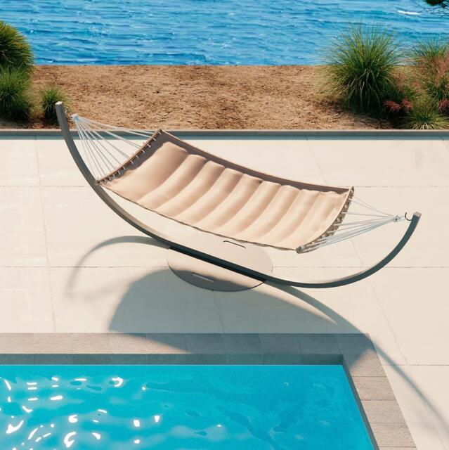 Double Hammock - TRIMM Copenhagen, With Stand / Taupe