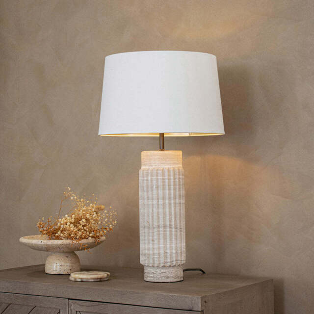 Oscar Table Lamp, With Opal 34cm Shade