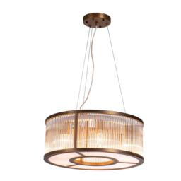 Aston Cylinder Brass Pendant Light - thumbnail 2