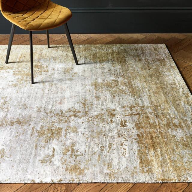 Abstract Screen Printed Hand Woven Rug - Autumn, 160 x 230cm
