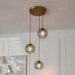 Emily Shades for Astley Pendants, Light Grey