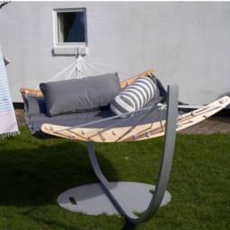 Double Hammock - TRIMM Copenhagen, With Stand / Beige - thumbnail 5