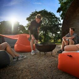 Mighty B-Bag - Outdoor Bean Bag Chair - Silver Grey - thumbnail 3