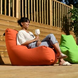 Mighty B-Bag - Outdoor Bean Bag Chair - Silver Grey - thumbnail 2