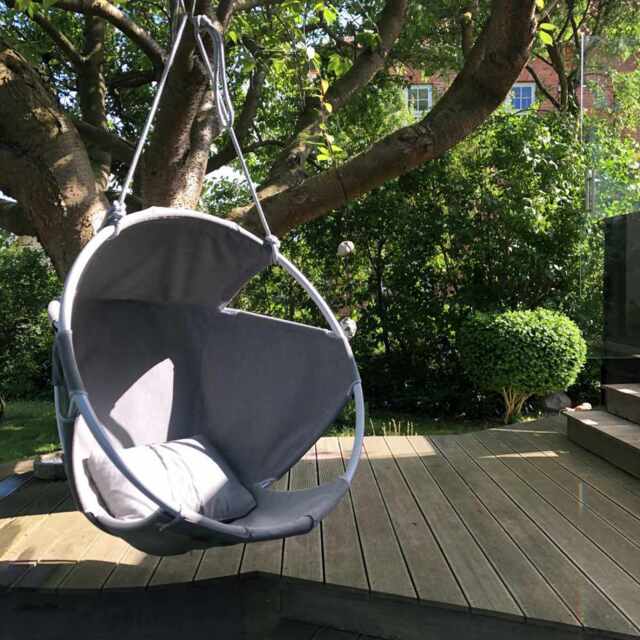 Cocoon Hang Chair Outdoor - Graphite - TRIMM Copenhagen - image 1