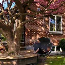 Cocoon Hang Chair Outdoor - Graphite - TRIMM Copenhagen - thumbnail 2
