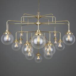 Four Tier Rome Chandelier - Mullan Lighting, 200cm / Clear