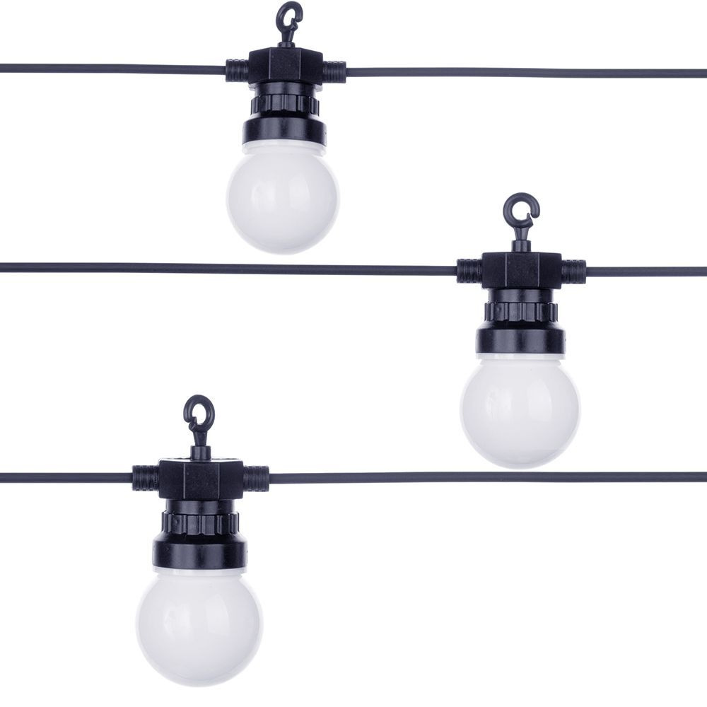 12 Indoor Festoon String Lights - White