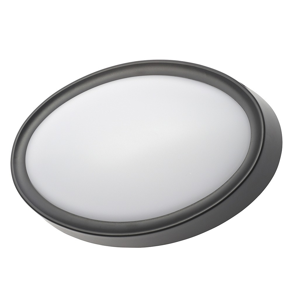 Upton Outdoor LED Oval Wall Light - Black