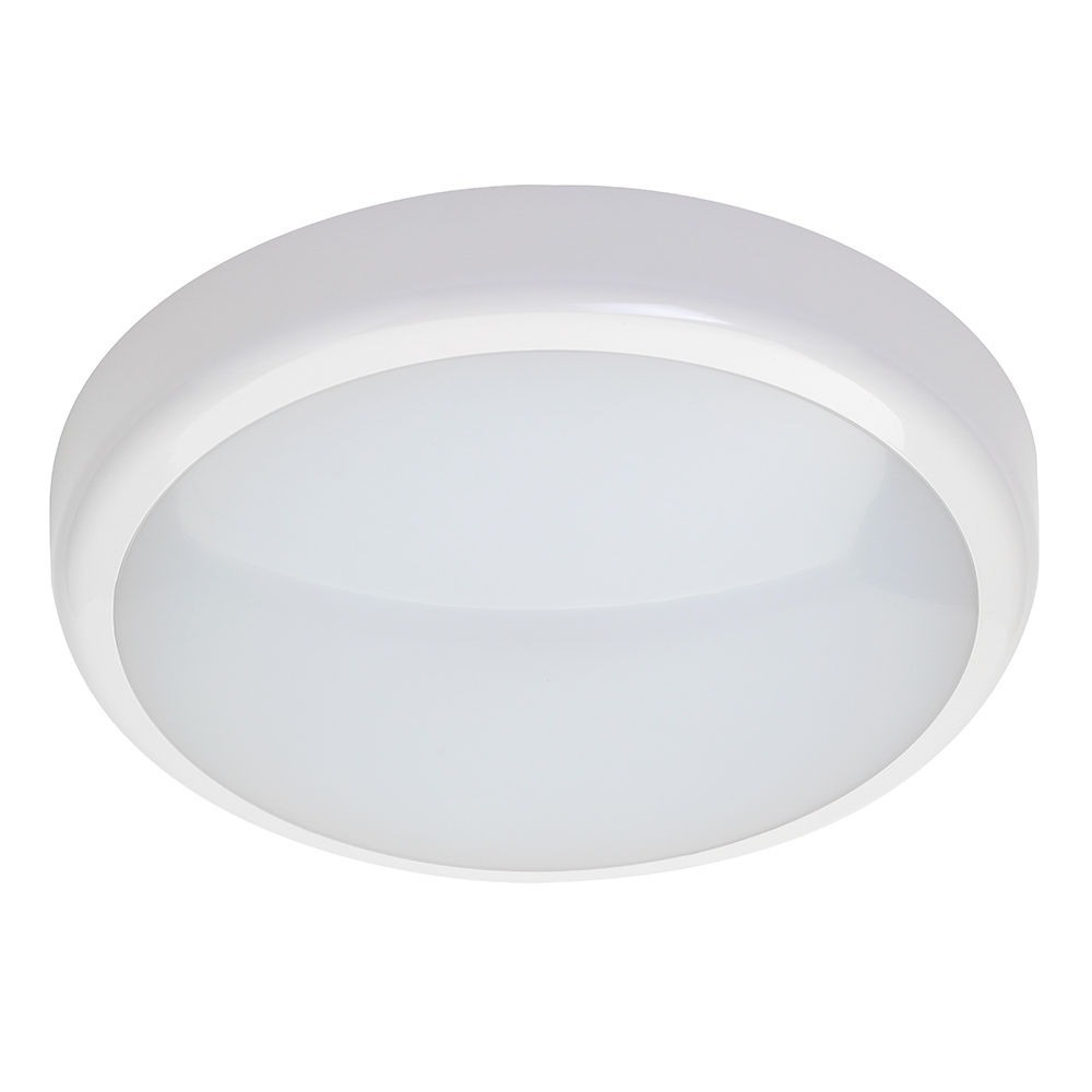 Laure Ceiling or Wall LED Flush Bulkhead - White