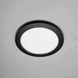 Darly 18 Watt LED Flush Ceiling or Wall Light - Satin Black - thumbnail 3