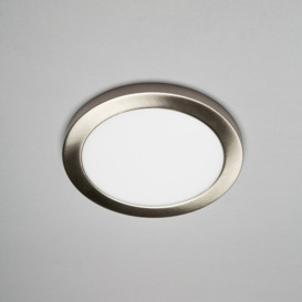 Darly 18 Watt LED Flush Ceiling or Wall Light - Satin Nickel - thumbnail 3