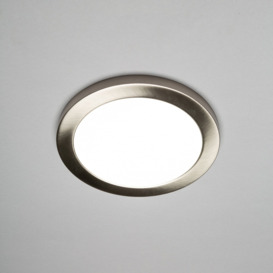 Darly 18 Watt LED Flush Ceiling or Wall Light - Satin Nickel - thumbnail 2