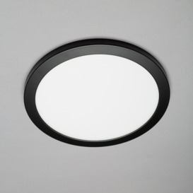Darly 24 Watt LED Flush Ceiling or Wall Light - Satin Black - thumbnail 3