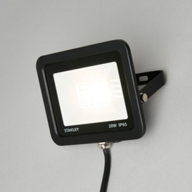 2 Pack of Stanley 20 Watt LED Slimline Outdoor Flood Light - Black - thumbnail 2