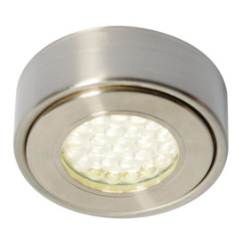 Pack of 3 Laghetto LED Circular Cabinet Light in Satin Nickel - thumbnail 2