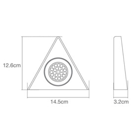Pack of 3 Scott Triangular Natural White LED Under Kitchen Cabinet Light - Satin Nickel - thumbnail 3