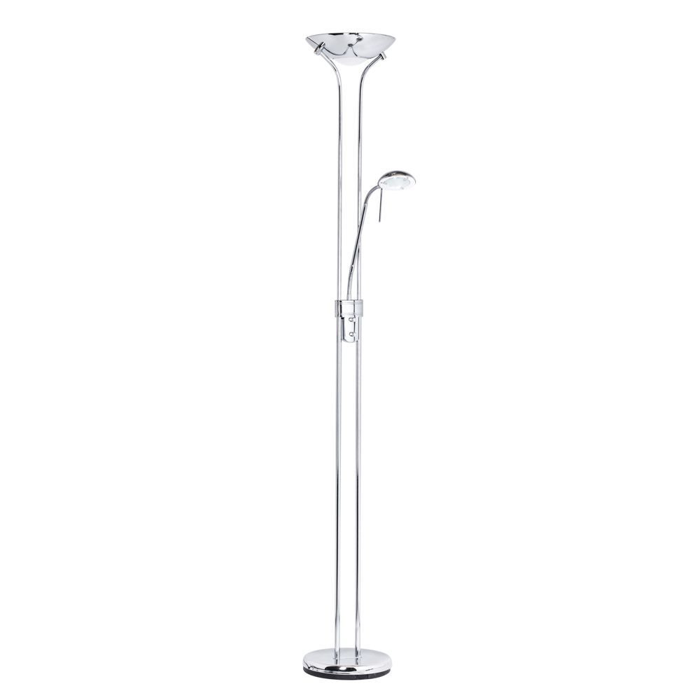 Mother and Child 2 Light Floor Lamp with Bulbs - Polished Chrome - image 1