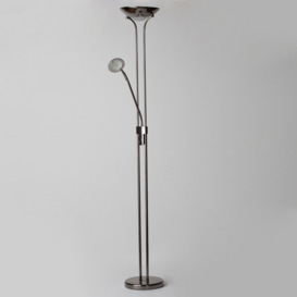 Mother and Child 2 Light Floor Lamp with Bulbs - Black Chrome - thumbnail 3